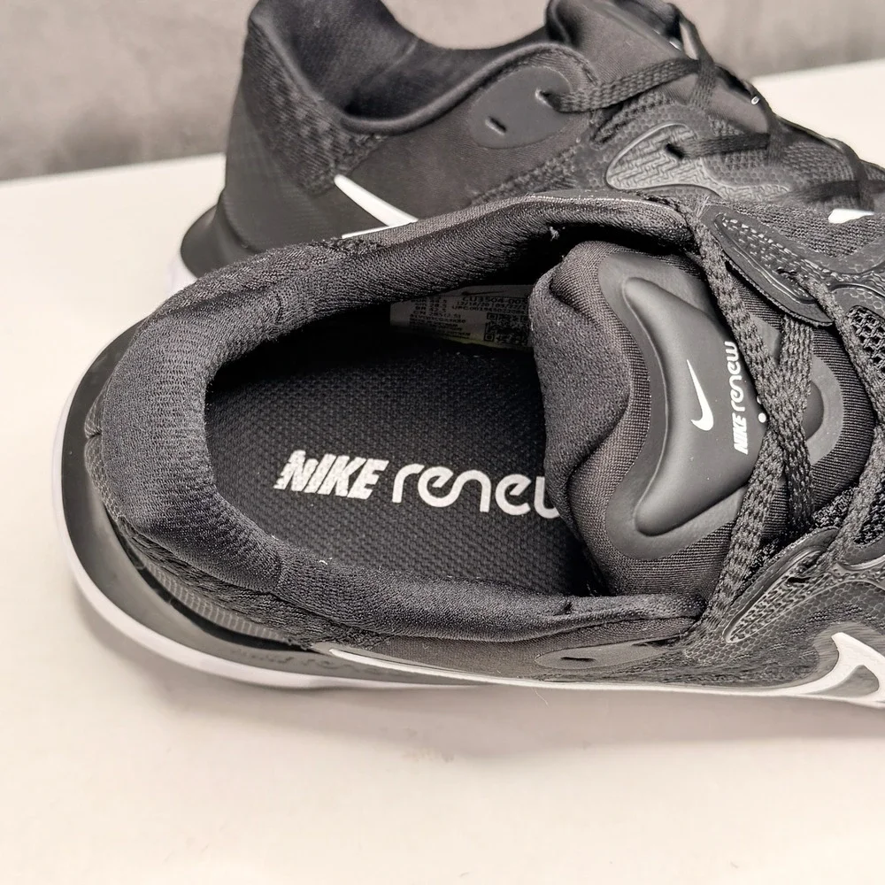 Nike Renew Ride 2 Running Shoes Mens 10.5 Black White CU3504-005 Sneakers